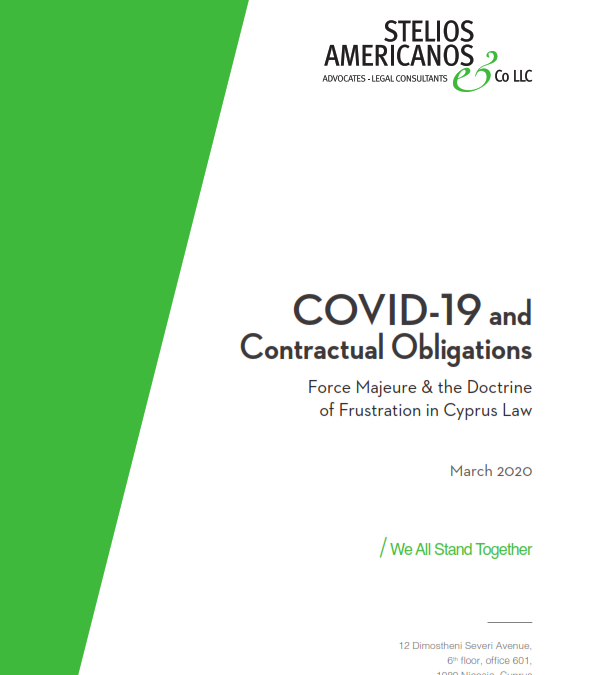 Covid 19 – Contractual Obligations