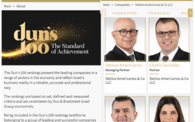 The Dun’s 100 rankings Stelios Americanos & Co LLC